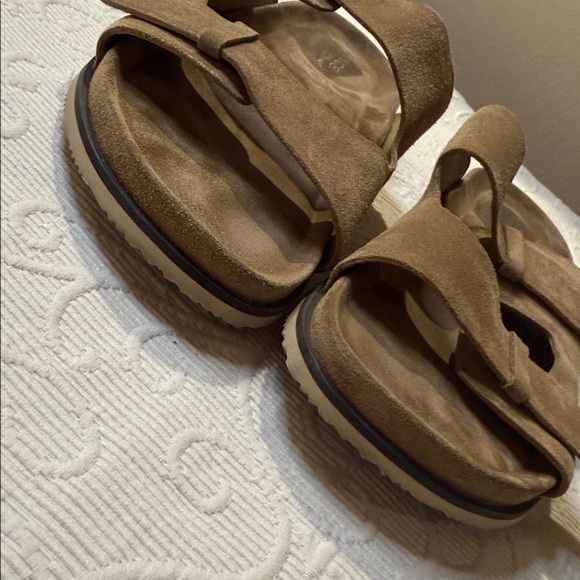 Vince Men's Duke Brown Suede Slide Sandals. Size 13. - Picture 8 of 10
